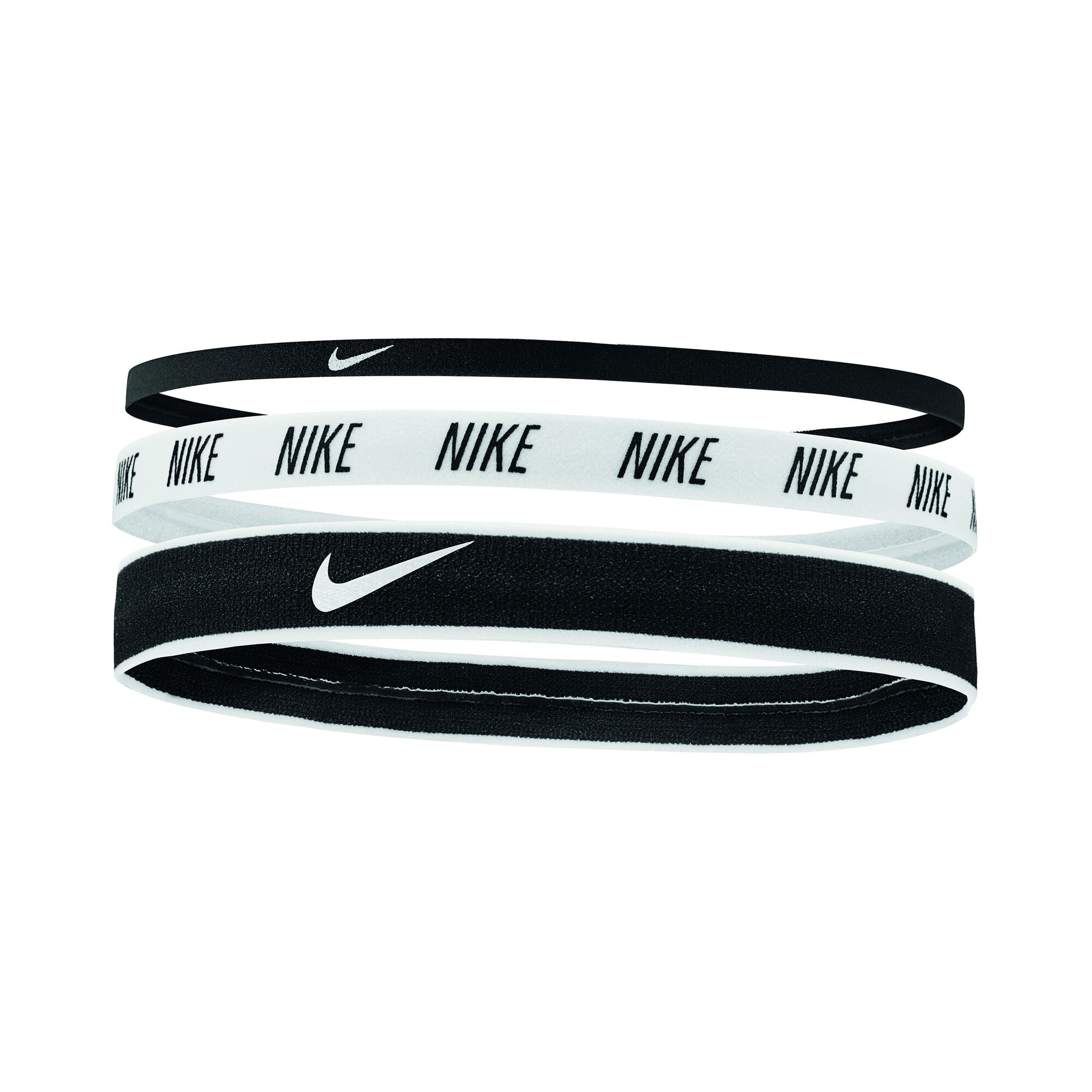 Nike Mixed With Bandeau  Cheveux  Pack De 3 Noir Blanc 