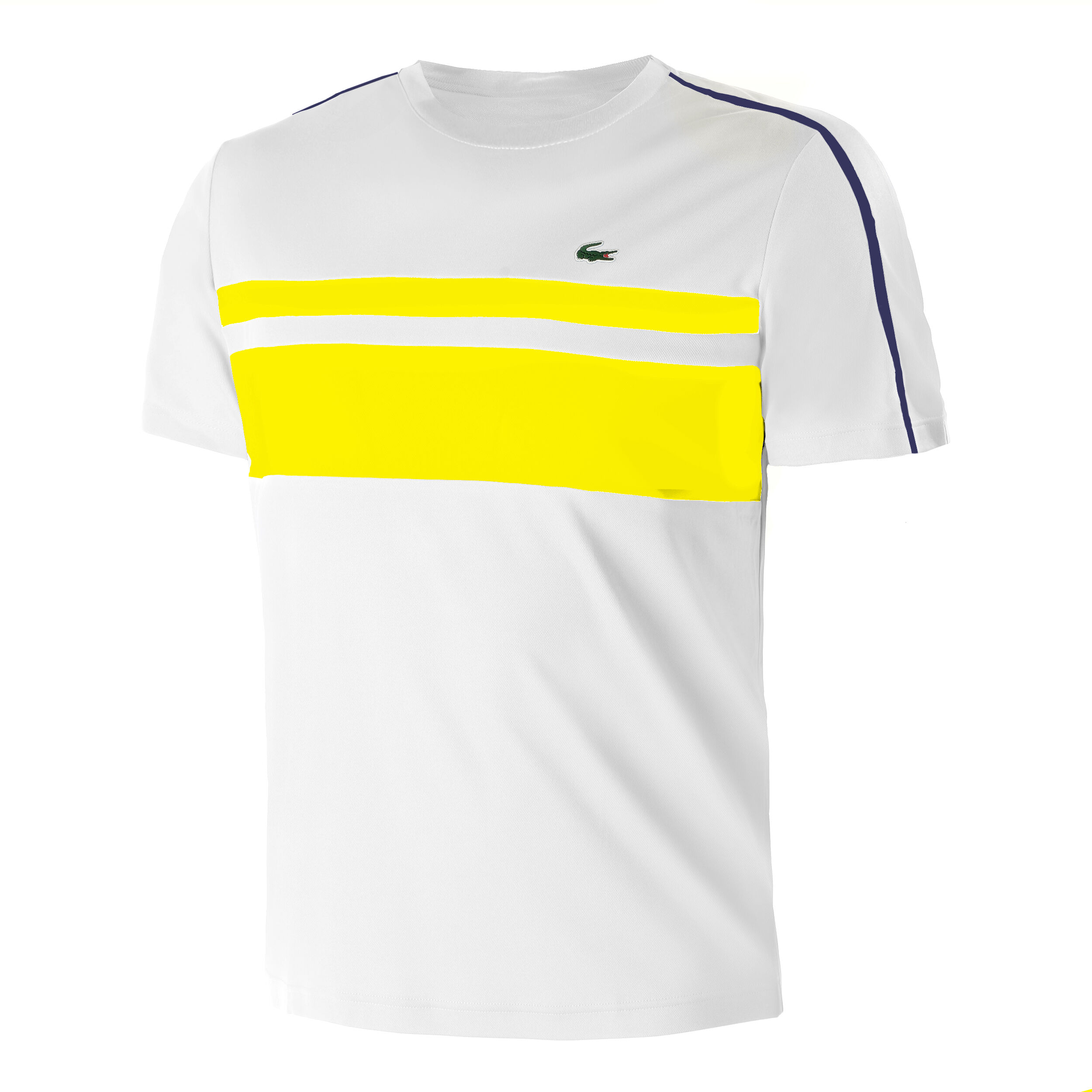 T shirt discount lacoste homme jaune