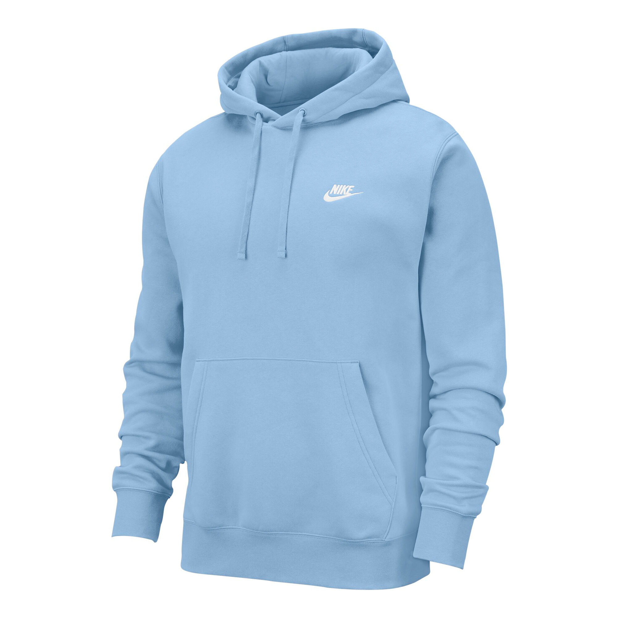Nike - Club - Sweat à capuche - Blanc voile et bleu