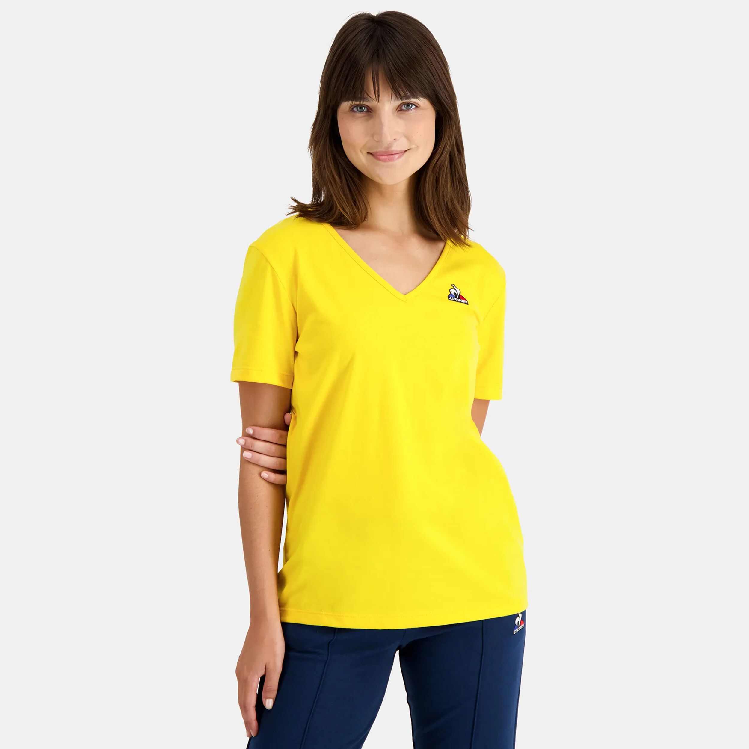 T shirt le coq sportif femme on sale jaune